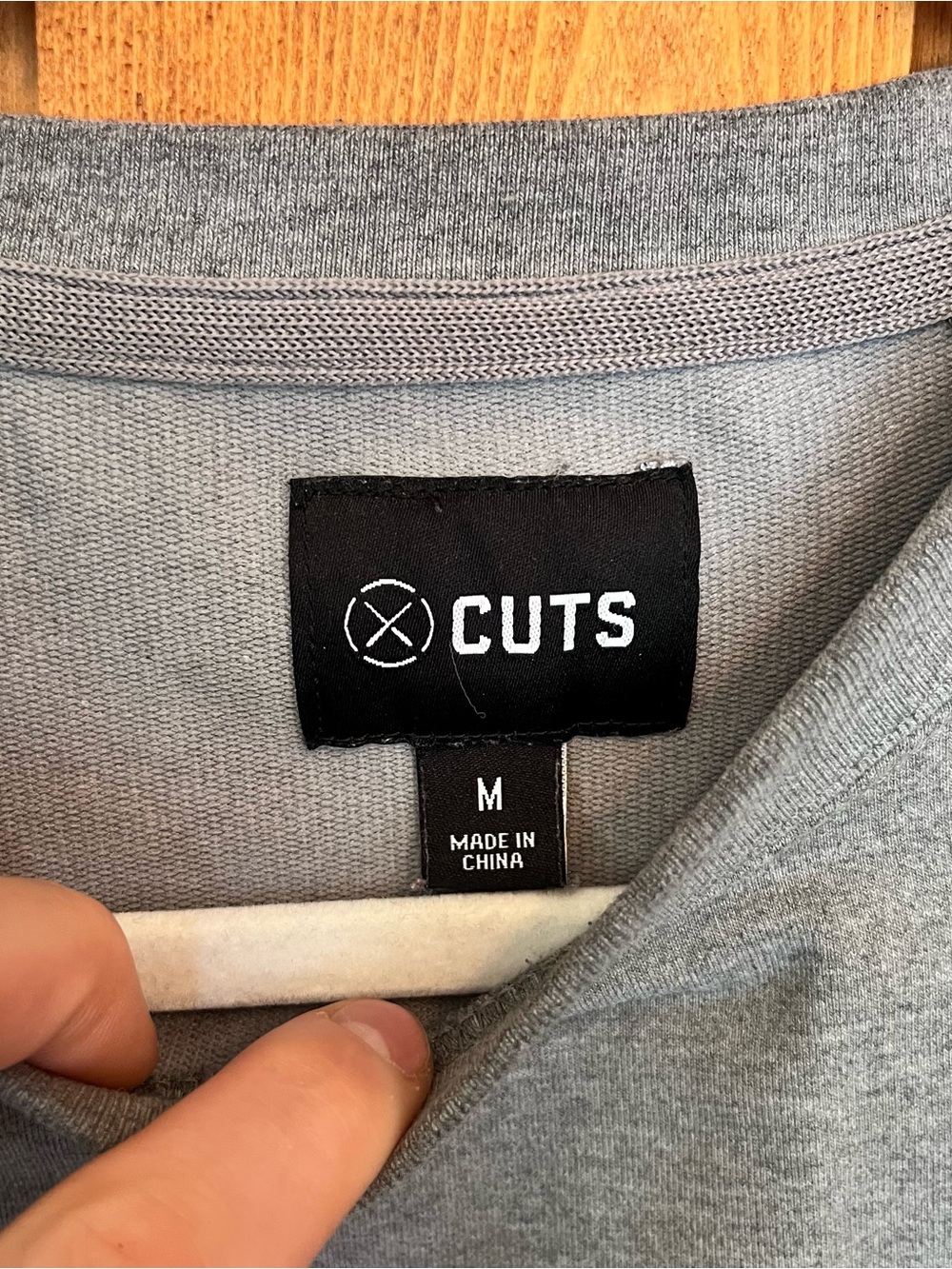 Cuts Clothing Gray Hyperloop Pullover Split-Hem - Picture 3 of 7
